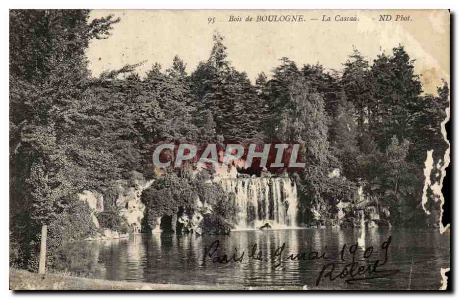Bois de Boulogne — La Cascada — ND Phot.