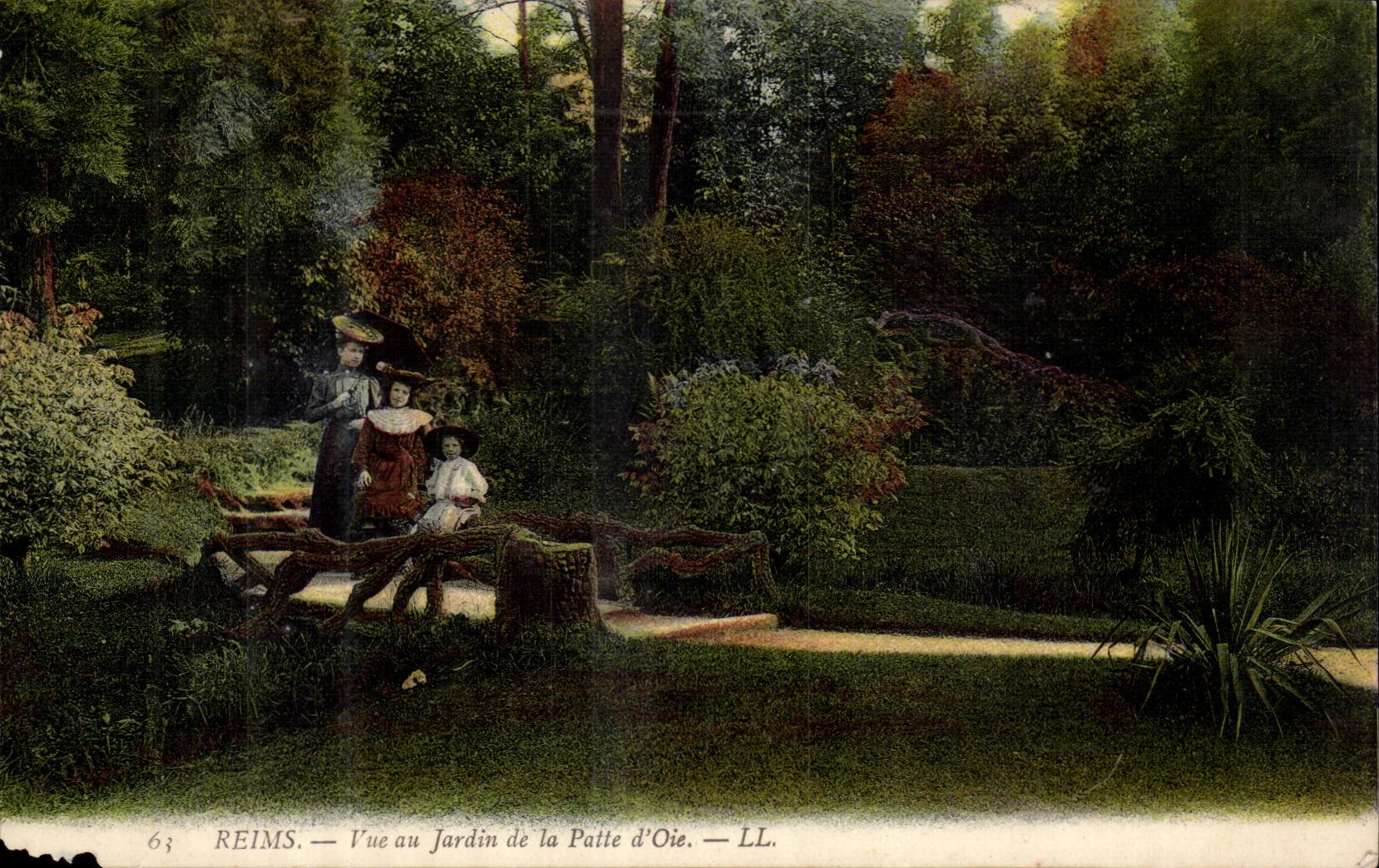 CPA Reims Vue au jardin de la patte d'oie