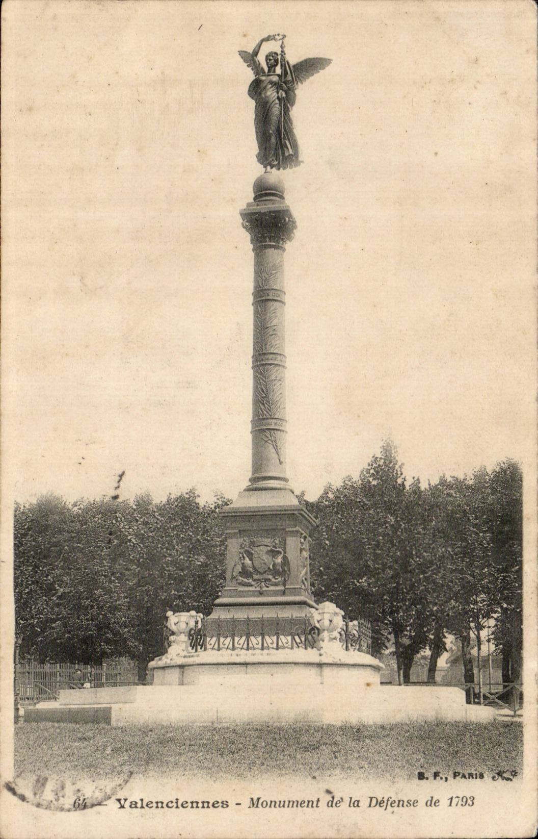 Valenciennes - Denkmal der Verteidigung von 1793 — B. F., Paris, n°64