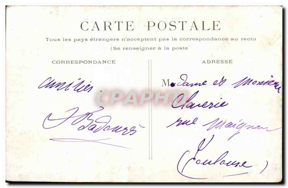 Bordeaux - Gare du Midi - Le Hall - train - CPA  — Verso