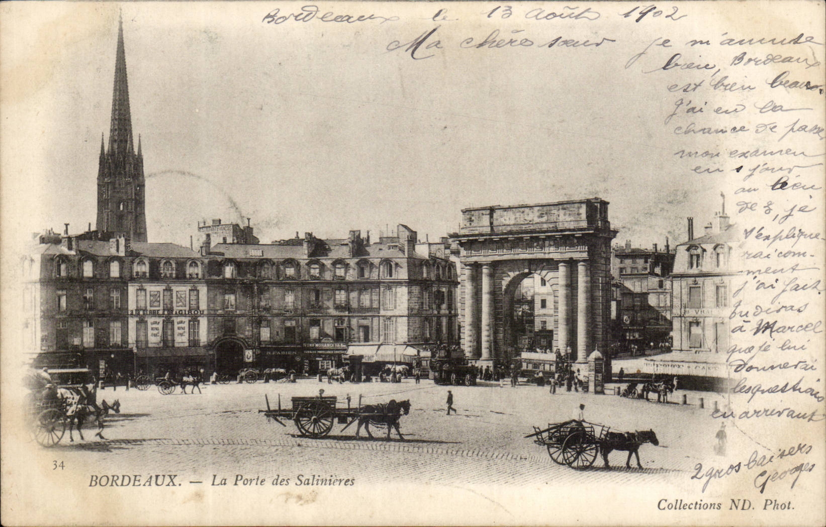 Bordeaux — La Porte des Salinières — Collections ND. Phot. n°34