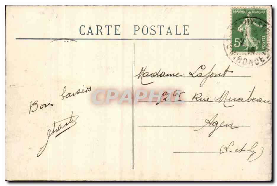 Bordeaux - Porte d'Aquitaine - CPA  — Verso
