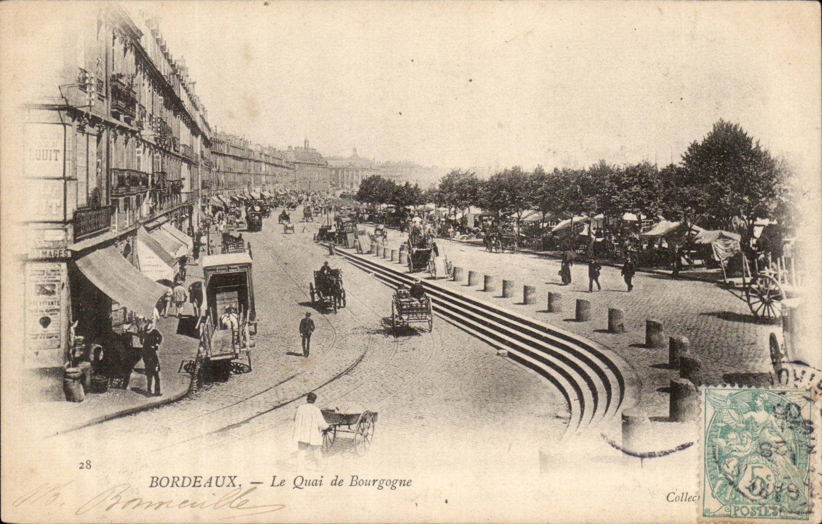 Bordeaux — Der Quai de Bourgogne — Verlag Bonneville, n°28