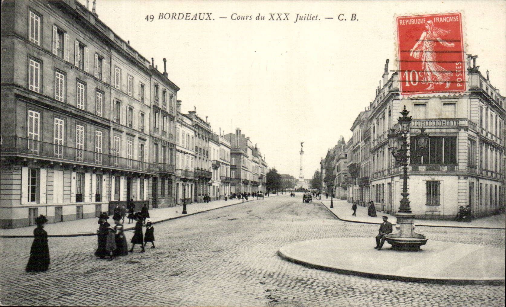 Bordeaux - Cours du XXX Juillet - CPA 