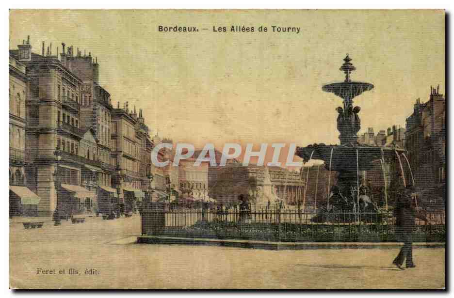 Bordeaux — Les Allées de Tourny — Fèret et fils, édit.