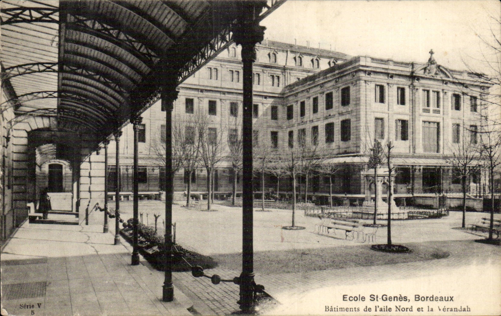 Bordeaux - Ecole St Genes - Batiments de l'aile Nord et la Verandah - CPA 