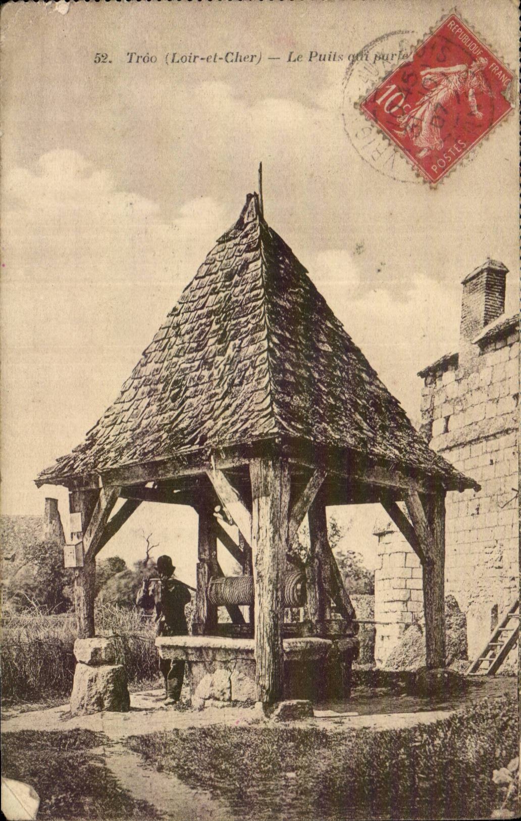 Trôo (Loir-et-Cher) — Le Puits qui parle — éditeur inconnu, n° 52