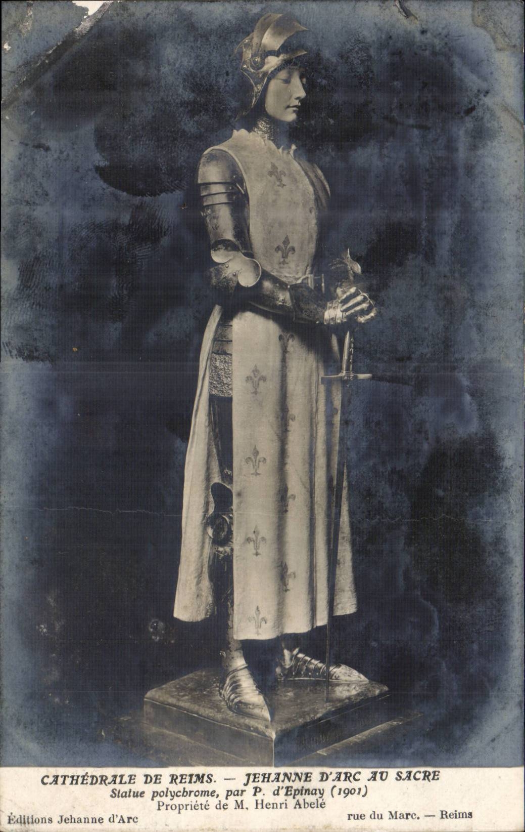 Cathédrale de Reims — Jeanne d'Arc au Sacré — Éditions Jehanne d'Arc