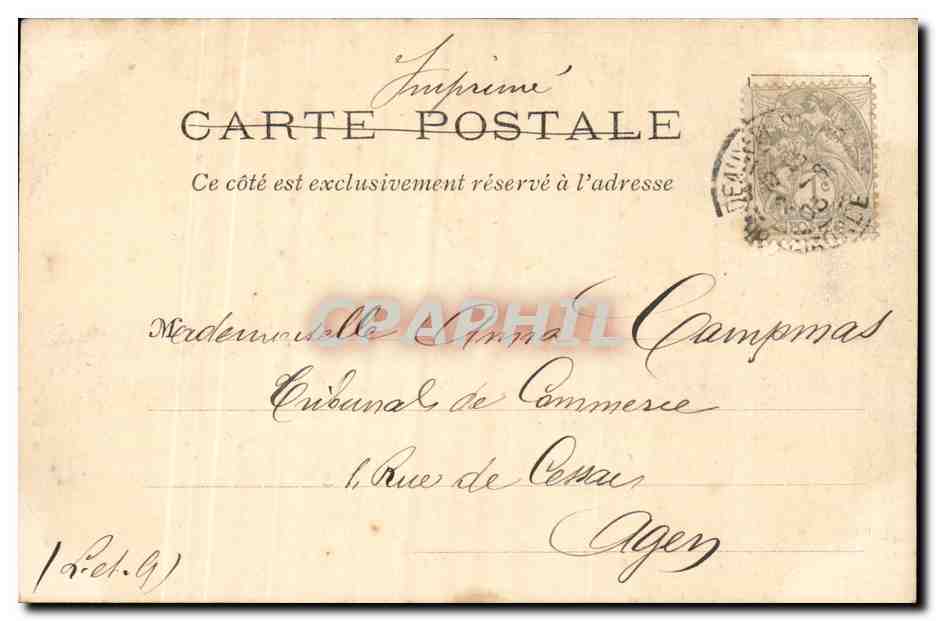 Bordeaux - Jonction l'Indendance - tramway line to hop aboard- train - - CPA  — Verso