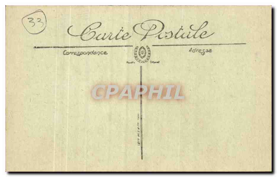 Bordeaux - Rue Sainte Catherine et place Saint Projet - Chaussures Andre - parasol - CPA  — Verso