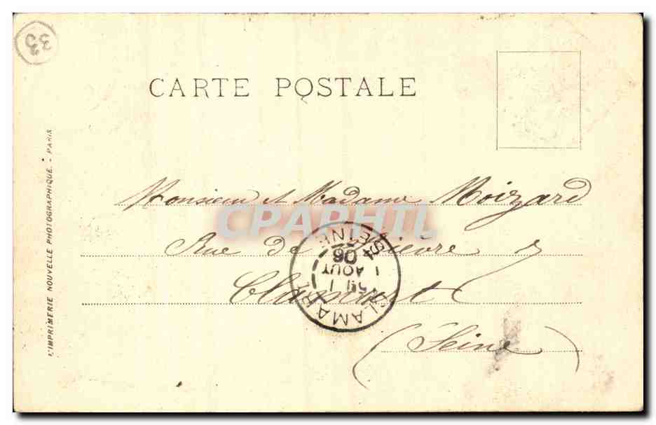 Bordeaux — Le Grand Théâtre — LL. — Verso