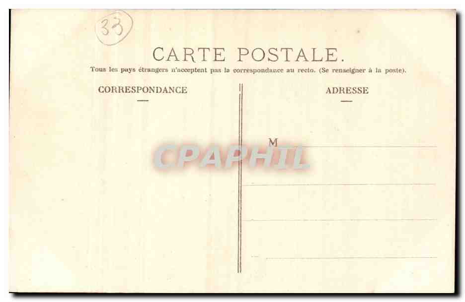 Bordeaux - Parfumerie Hubert 30 Allees de Tourny - Trappistes se rendant aux Champs - CPA  — Verso