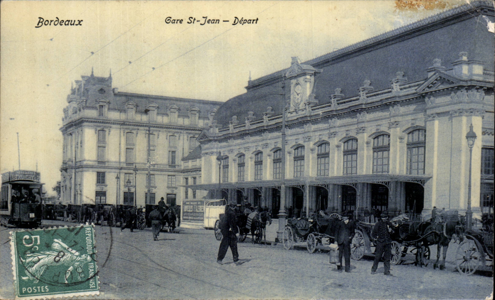 Bordeaux — Gare St-Jean — Départ — Éditeur A.P.B.C. Intendance Bx