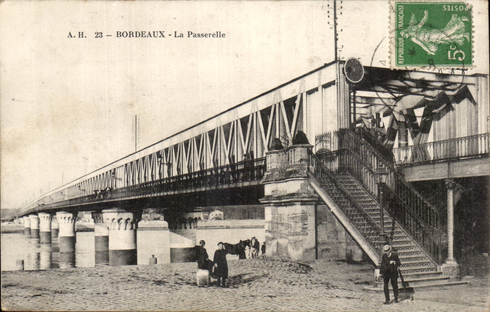 Bordeaux - La Passerelle — A.H. 23 — éditeur A.H. 23