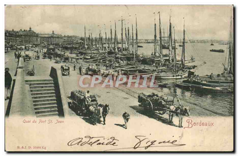 Bordeaux - Quai du Pont St Jean - CPA 