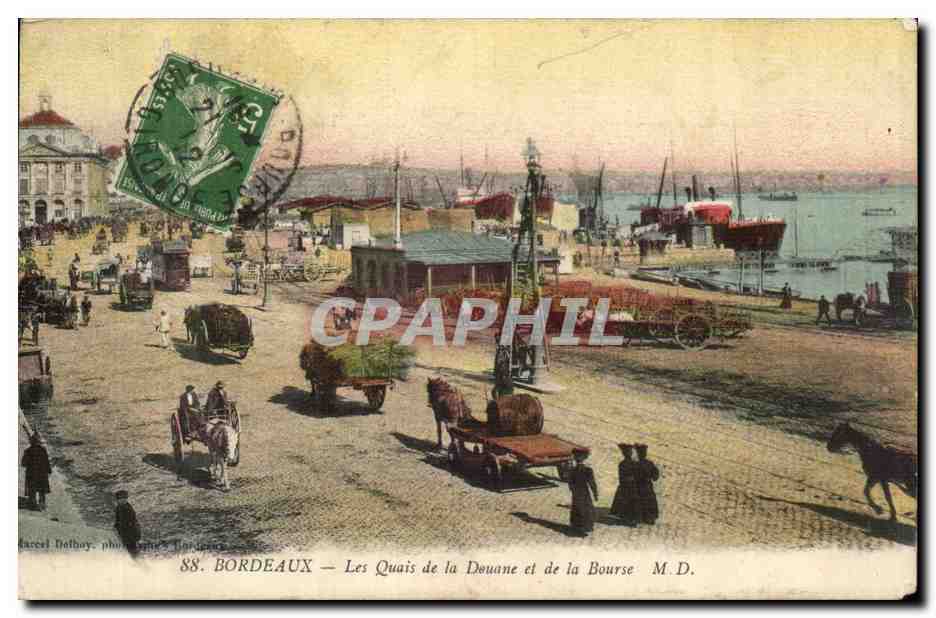 Bordeaux — Les Quais de la Douane et de la Bourse — Marcel Dalbay, photographe, n°88