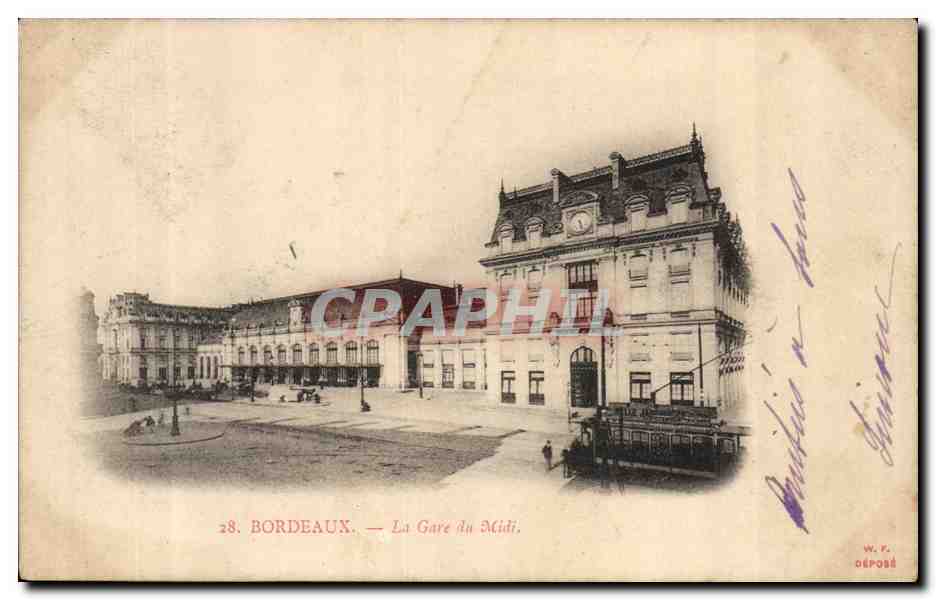 Bordeaux - La Gare du Midi - CPA 