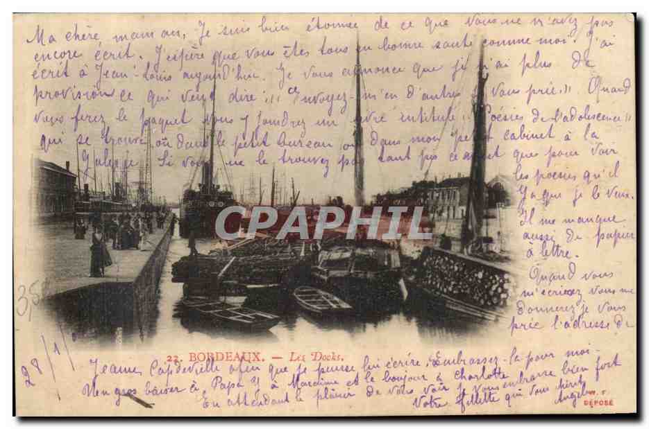 Bordeaux — Les Docks — éditeur Carte Postale Bordeaux