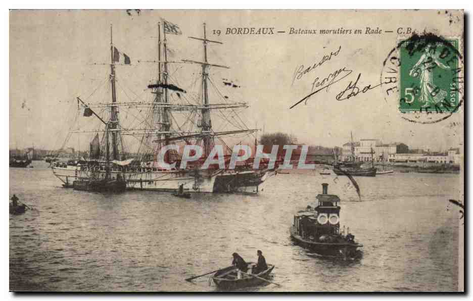 Bordeaux — Barcos balleneros en la Rada — C.B.