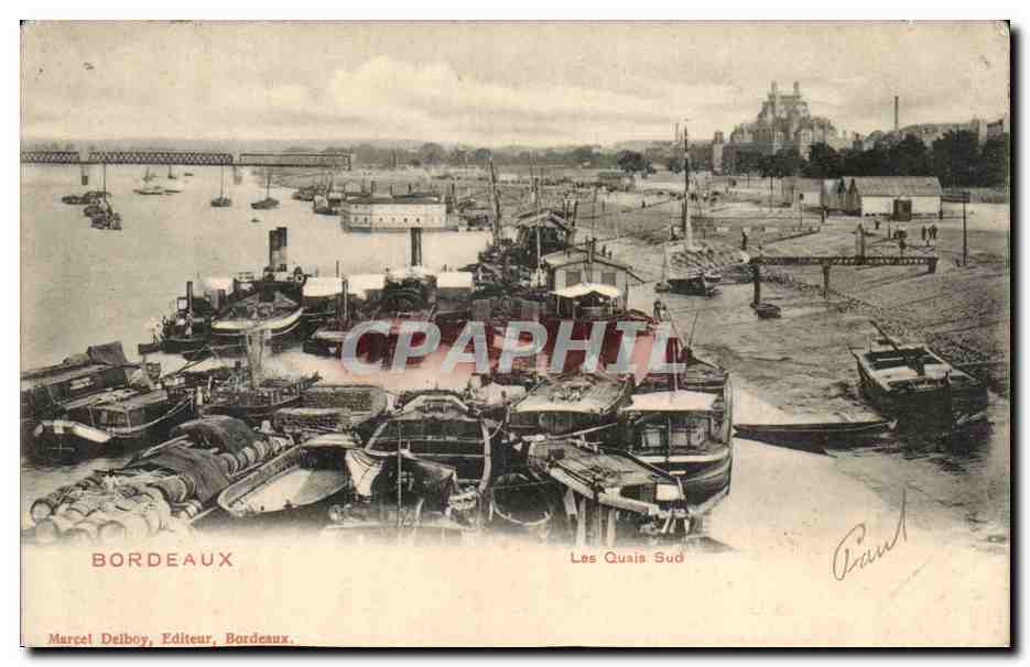 Bordeaux — Les Quais Sud — Marcel Deiboy, Editeur, Bordeaux