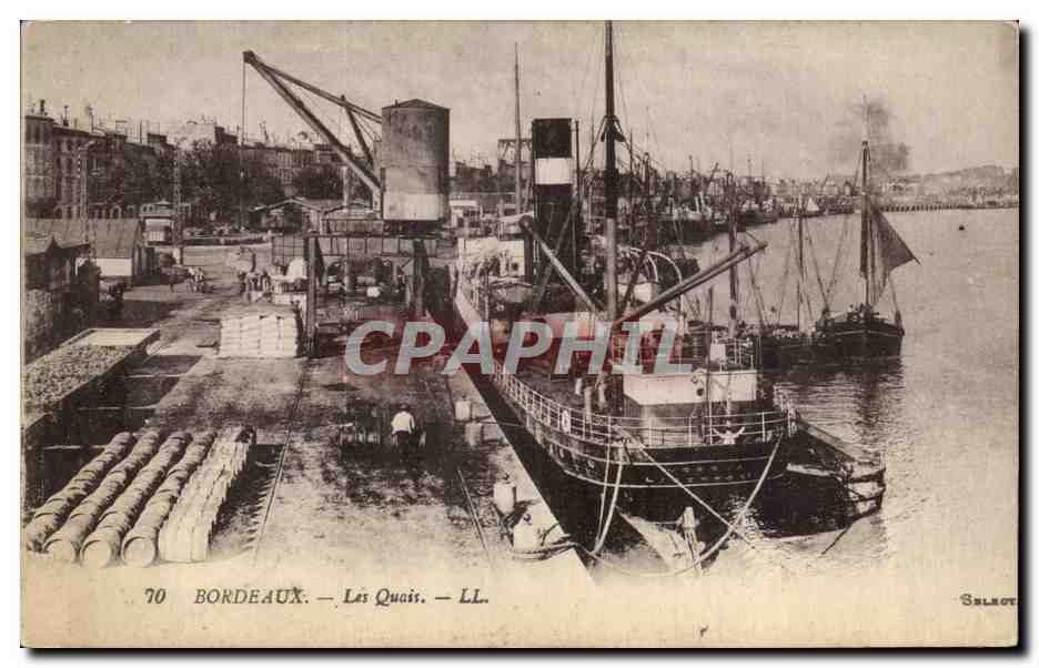 Bordeaux - Bateaux - Les Quais - Paquebot - Steamer - - CPA 