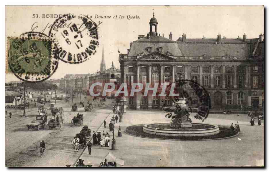 Bordeaux - La Douane et les Quais - CPA 