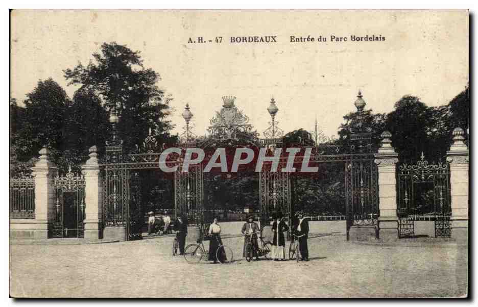 Bordeaux - Entree du Parc Bordelais - CPA 