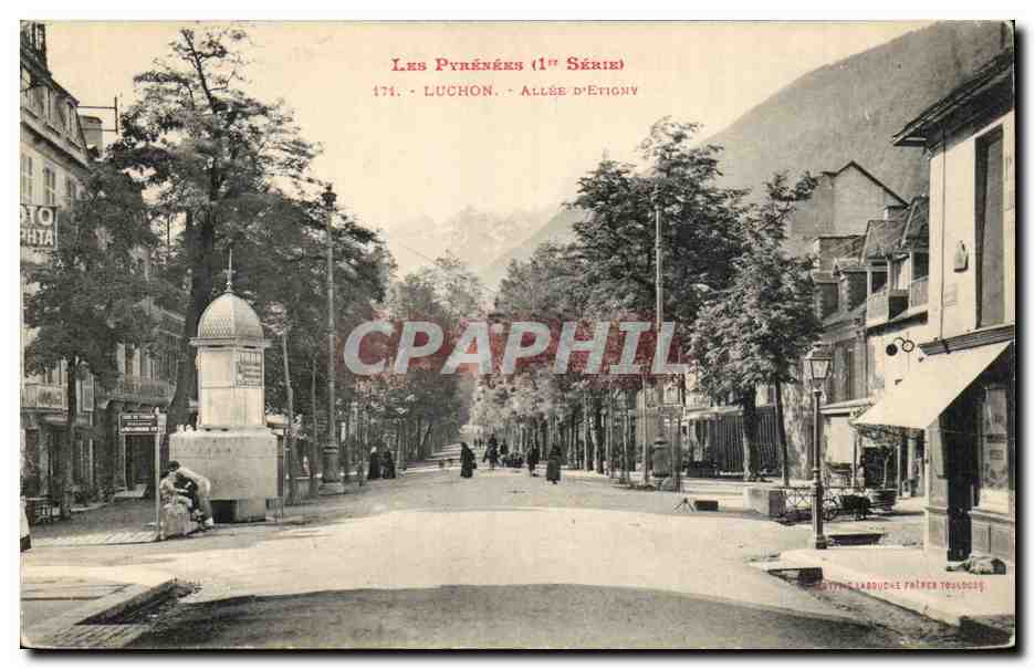 Luchon — Allée d'Etigny — Die Pyrenäen (1. Serie) 174