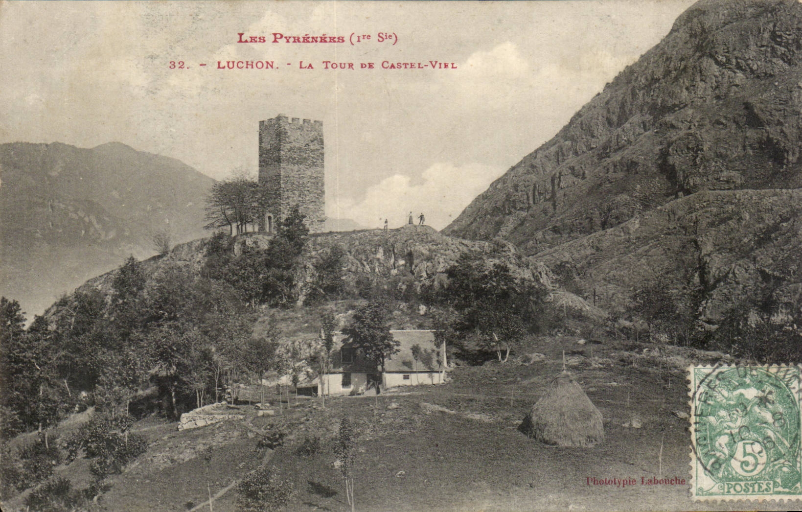 CPA Luchon La tour de Castel Vitel