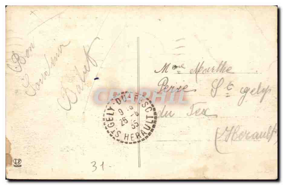 Toulouse — Rue de Metz — Vue de la Rue des Marchands — PhotoType Calandrie Toulouse — Verso