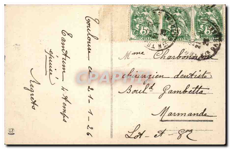 Toulouse — Abside de la Basilique Saint-Sernin — Éditeur imprimeur Toulouse — Reverso