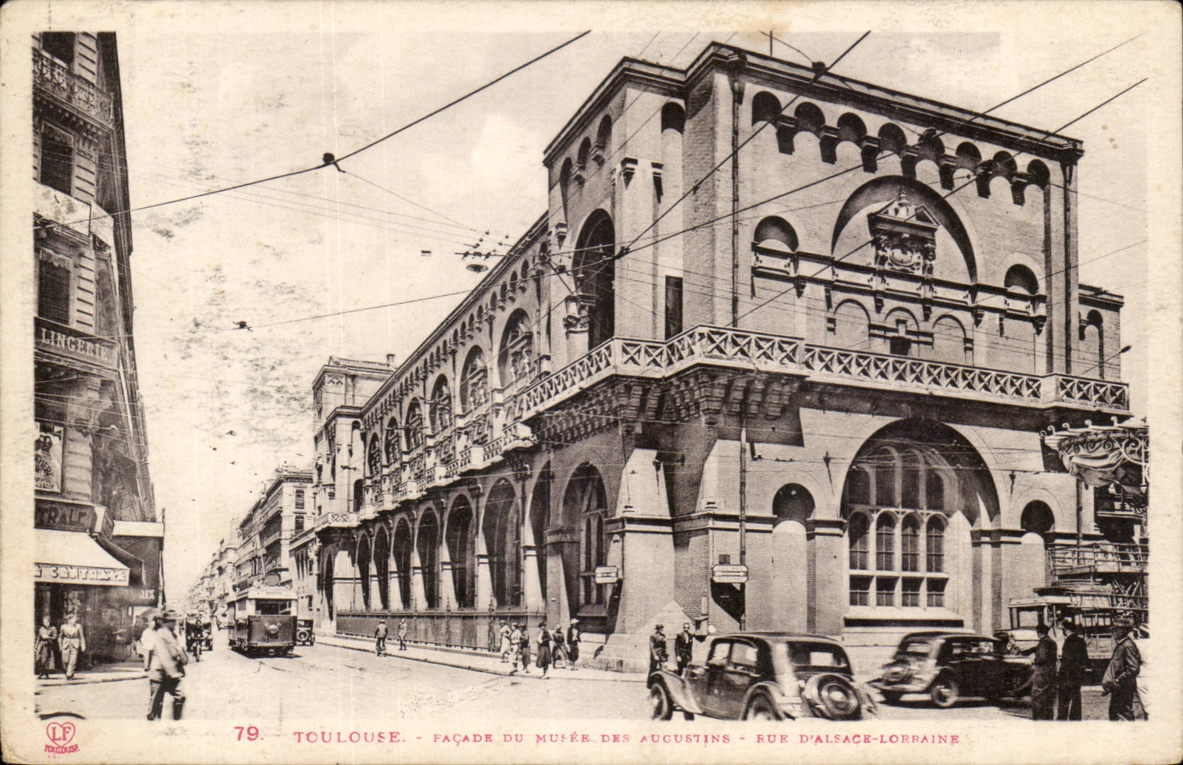 Toulouse CPA Facade du musee des Augustins Rue d'alsace Lorraine