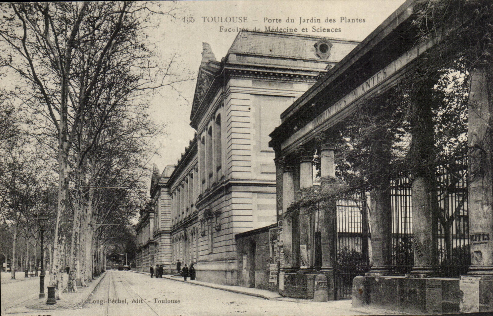 Toulouse — Porte du Jardin des Plantes — Facultés de Médecine et Sciences — J. Loug-Béchel, édit. Toulouse