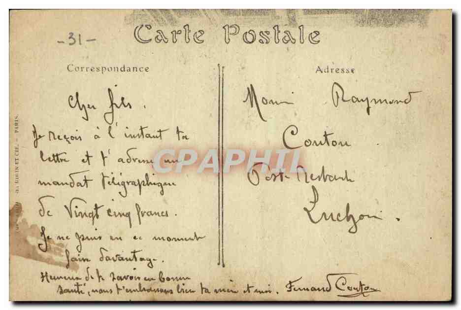 Toulouse — L'Église du Taur. ND. Phot. — Verso