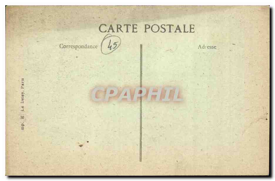 Orleans CPA Rue Jeanne d'arc — Verso