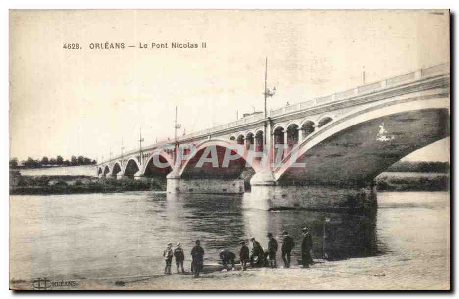 Orleans CPA Le pont Nicolas II