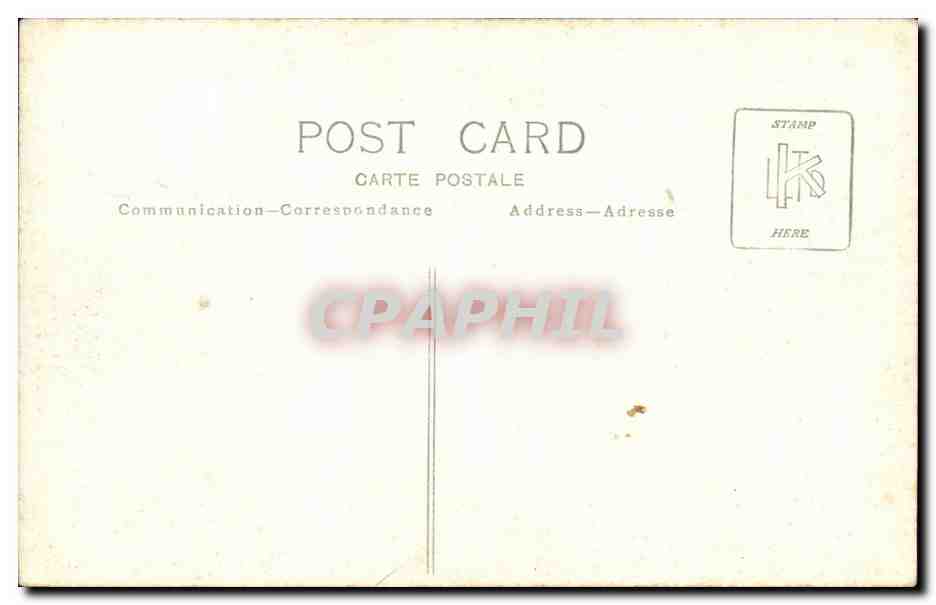CARTE PHOTO Femme (costume folklore) — Verso