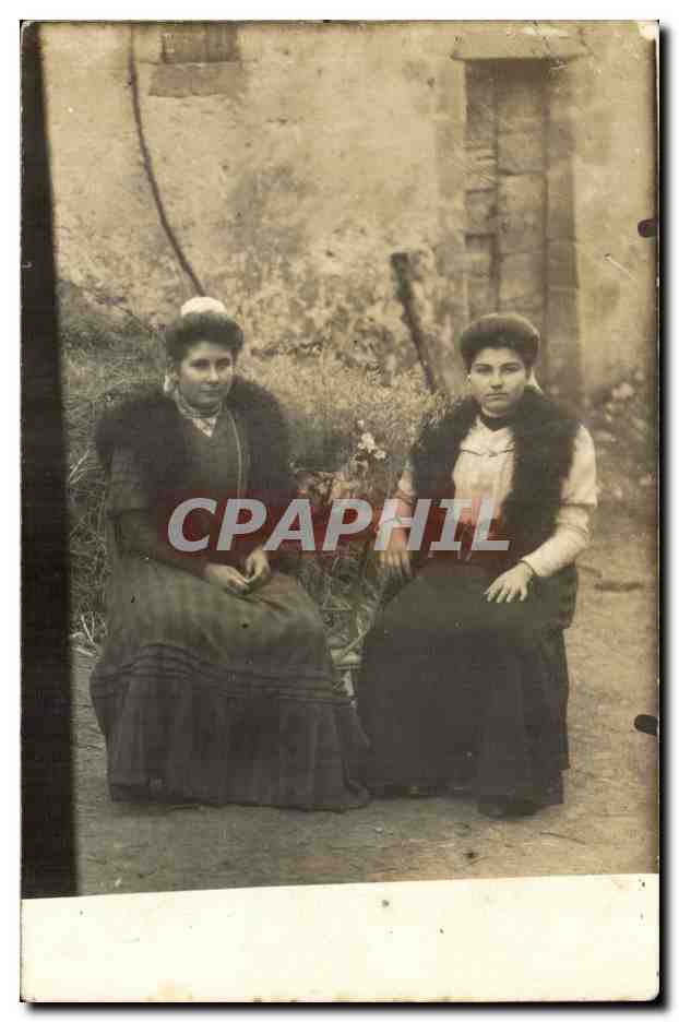 CARTE PHOTO Femmes (costume folklore)