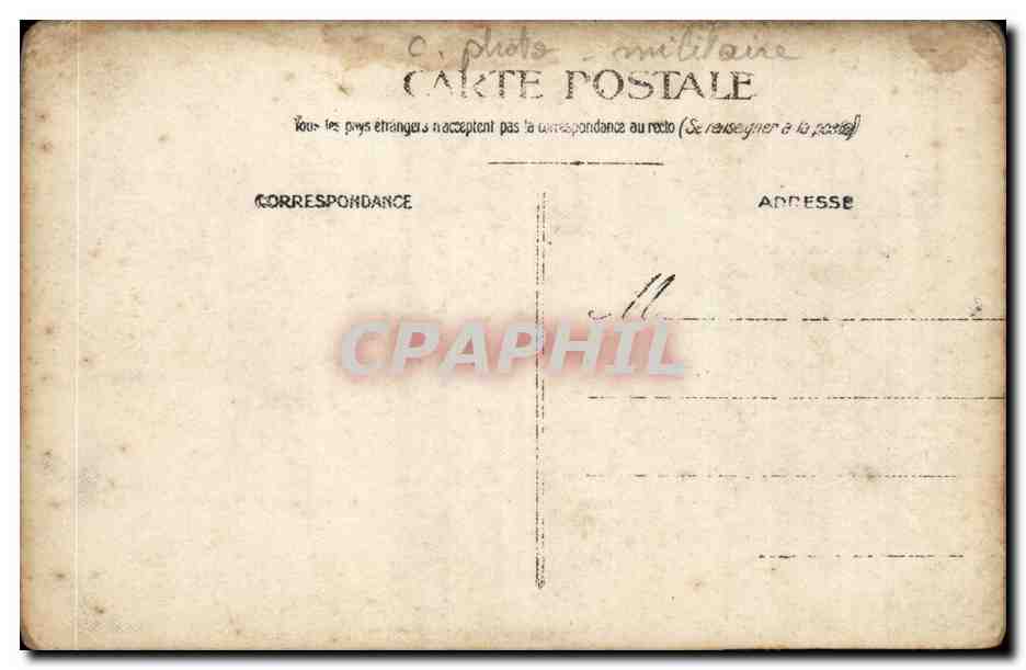 CARTE PHOTO Regiment Sapeurs 129eme regiment (militaria) — Rückseite