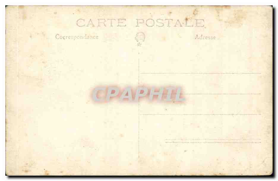 CARTE PHOTO Mariage en Bretagne (folklore costumes) — Verso