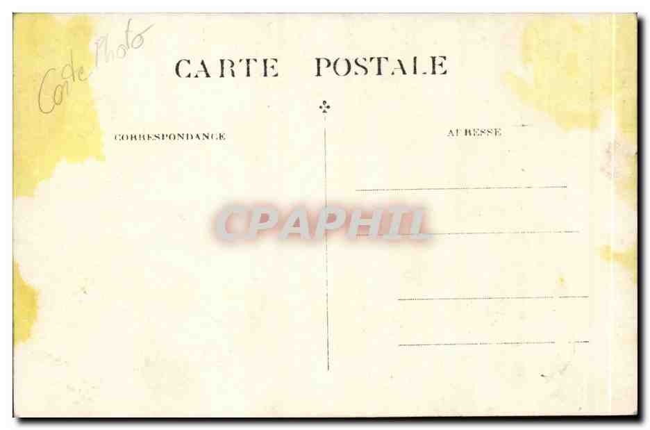 CARTE PHOTO Ouvriers du batimen charpentiers (metiers) TOP — Rückseite