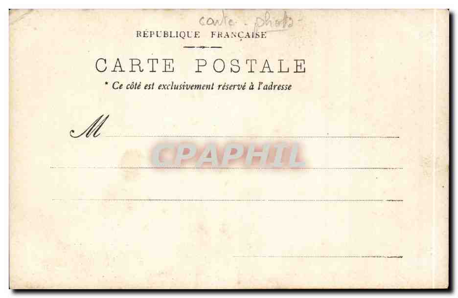 CARTE PHOTO Village (non localise) — Rückseite