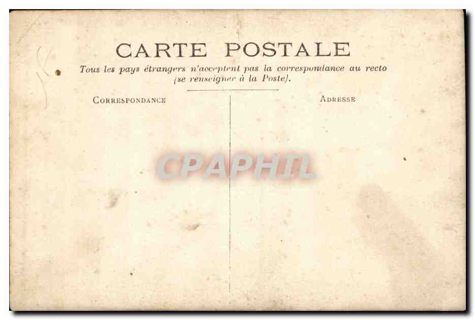 CARTE PHOTO Femme Elegante  — Rückseite