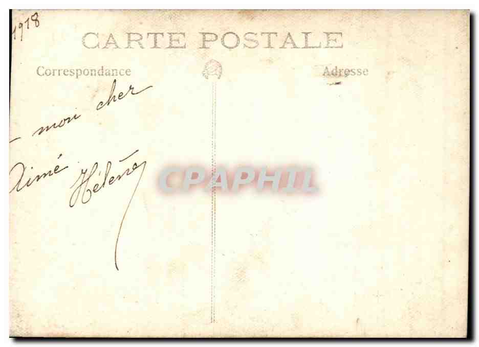 CARTE PHOTO Femme FAntaisie — Rückseite