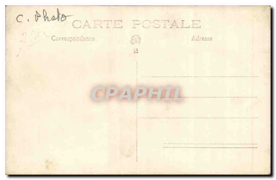 CARTE PHOTO Jeunes hommes (folklore costume) — Rückseite