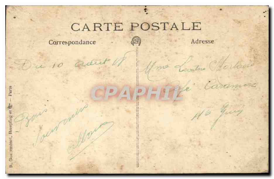 Groupe de soldats — France — éditeur R. Gursemnot, Paris — Reverso