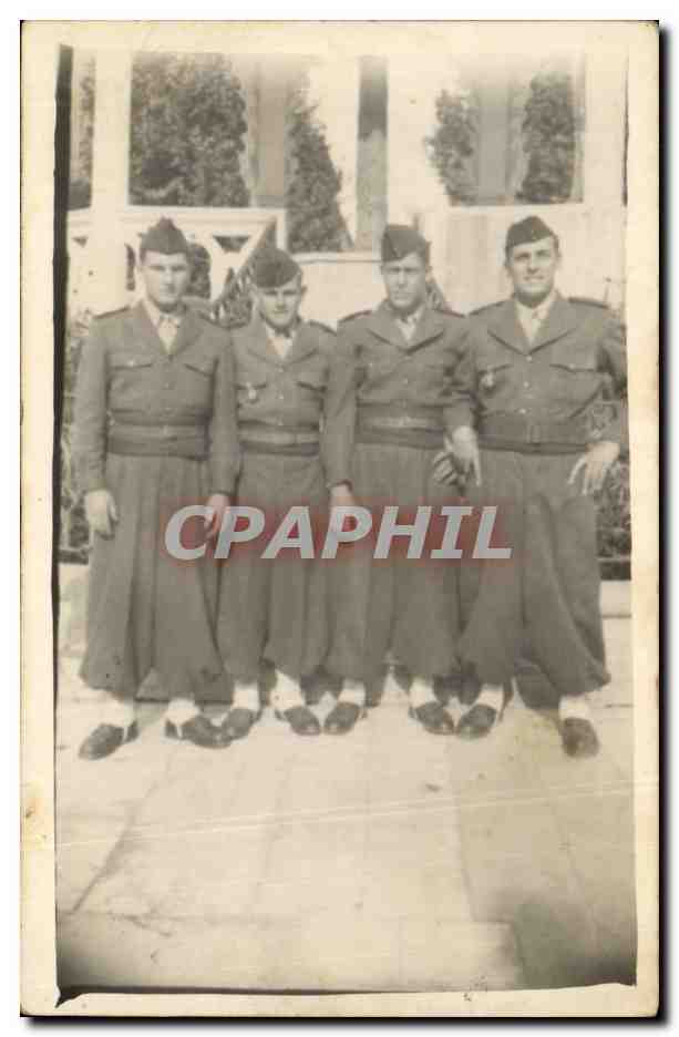 CARTE PHOTO Militaire (folklore costume) 