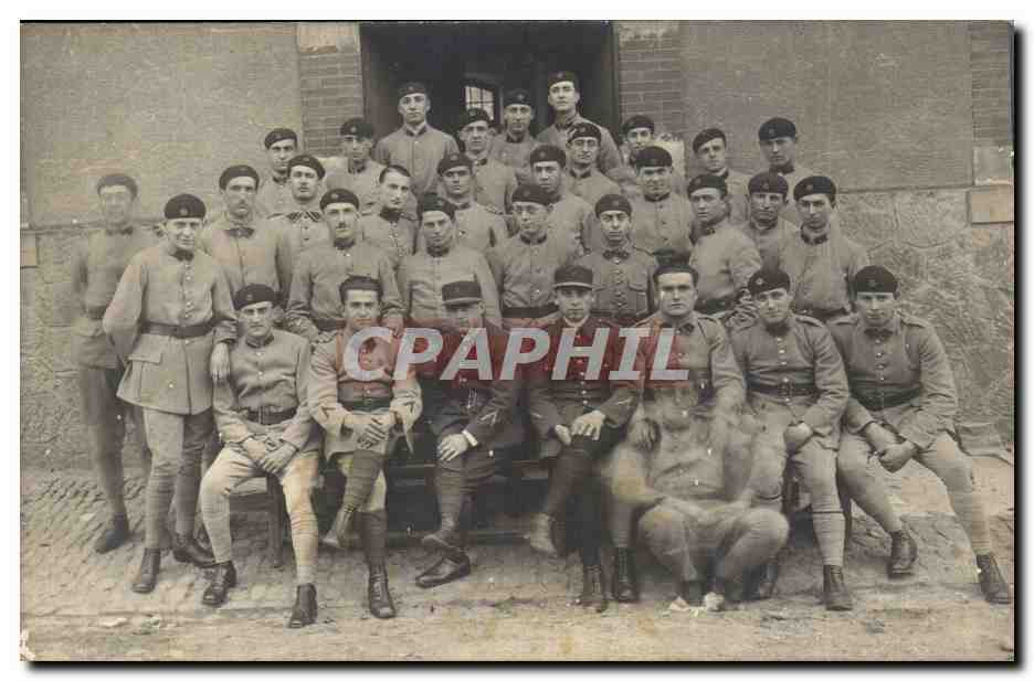 CARTE PHOTO Militaria Regiment