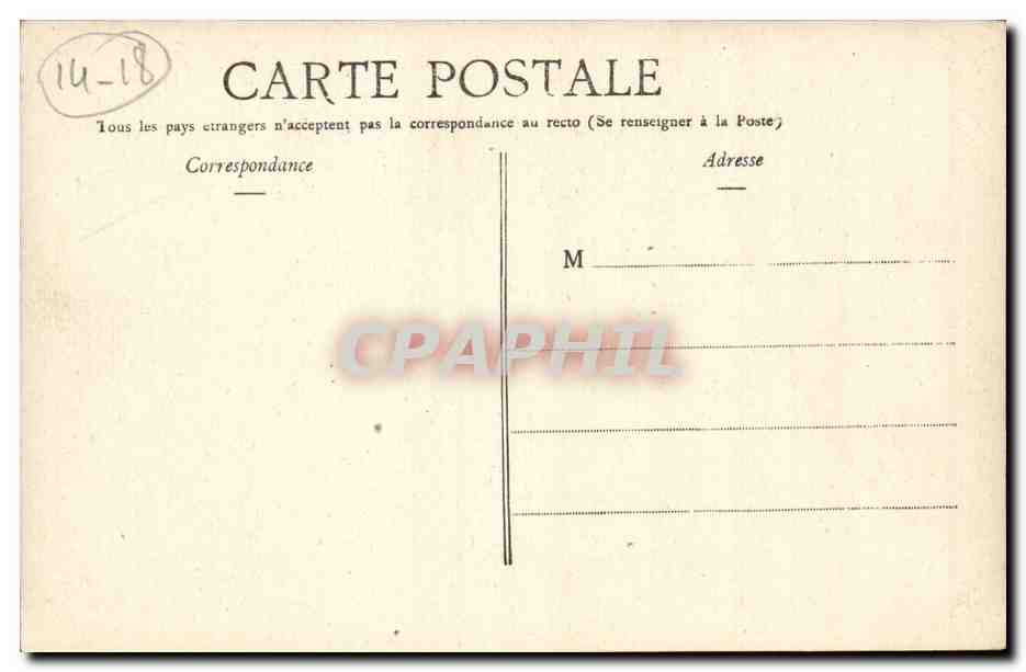 CPA En Belgique Le tir de Rimailho (canon militaria) — Rückseite