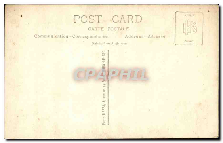 CARTE PHOTO Femme (folklore costume) — Rückseite
